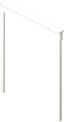 Big white doorframe