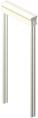 White doorframe
