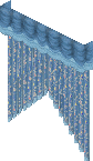 Blue curtain