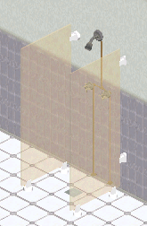 Transparent dog enabled shower