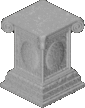 Pedestal end table